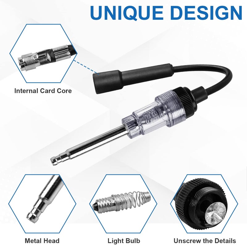 Magic Mask 2PCS Inline Spark Plug Testers, Small Armature Diagnostic Detector Tool, Ignition Coil Tester for Engines for Automotive, Cars, Lawnmowers, Small & Big Internal/External Engines - Image 4